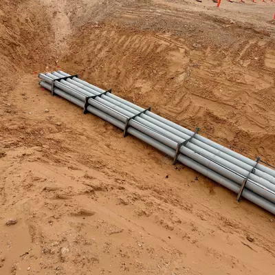 Duct bank installed with DBA